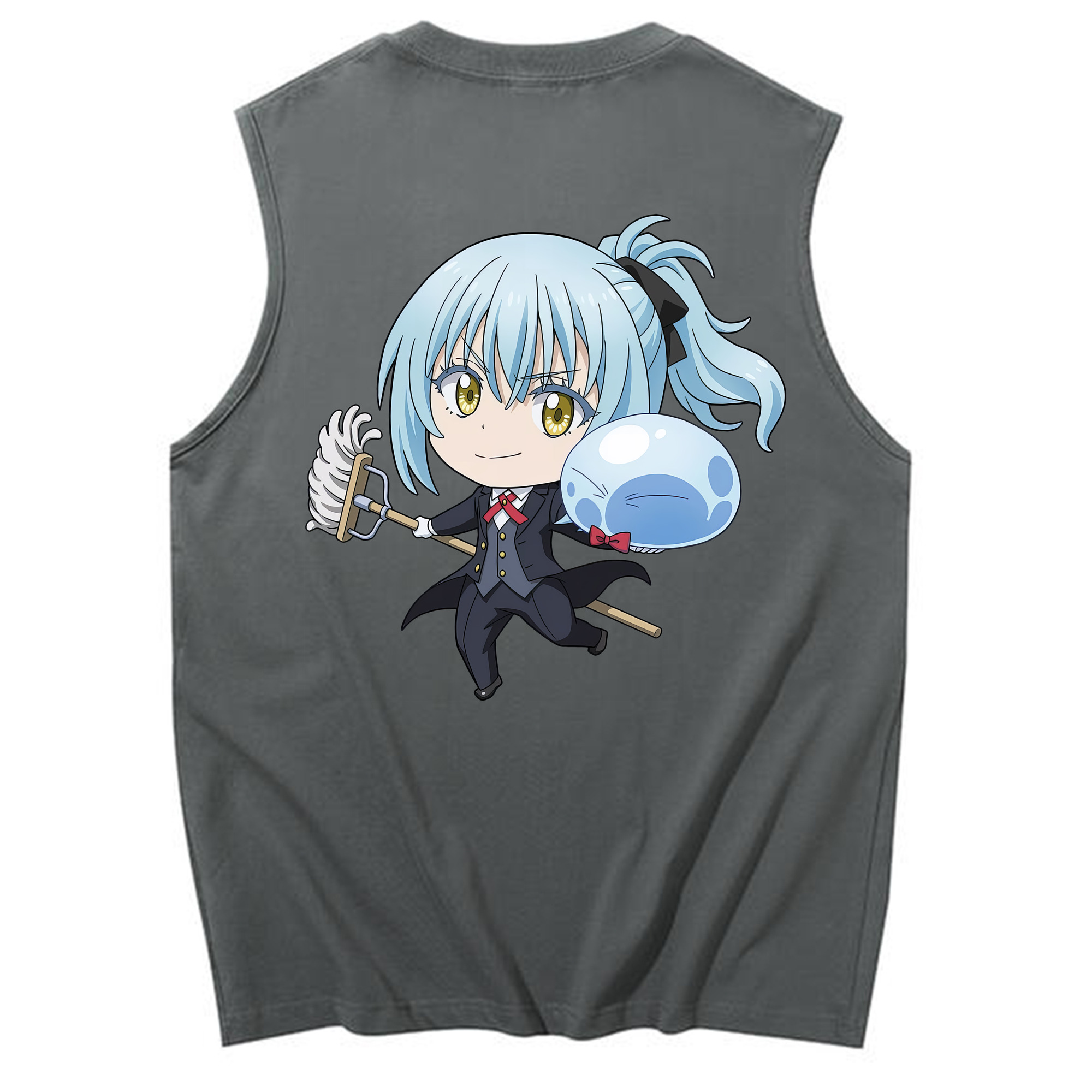 （画像用） 転スラ Regarding Reincarnated to Slime コットン100％タンクトップ（背面プリント）